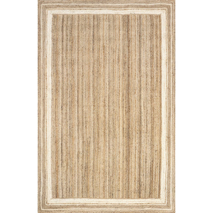 Tapis de sol Nuloom Rikki Coastal en jute tressé