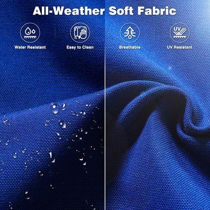 Ensemble de conversation OVIOS 5 pièces en résine tressée avec dossier haut