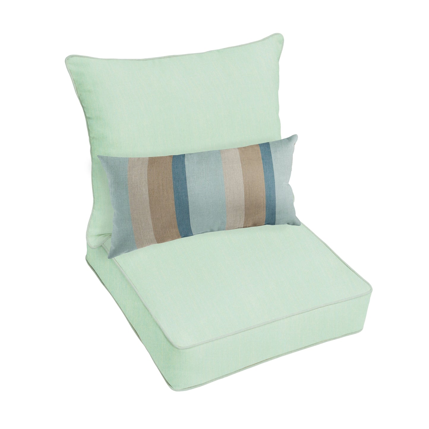 Ensemble de coussins de chaise et oreillers Oakley Sunbrella Solid pour intérieur/extérieur