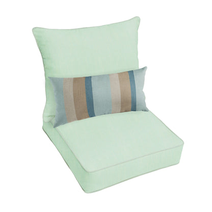 Ensemble de coussins de chaise et oreillers Oakley Sunbrella Solid pour intérieur/extérieur