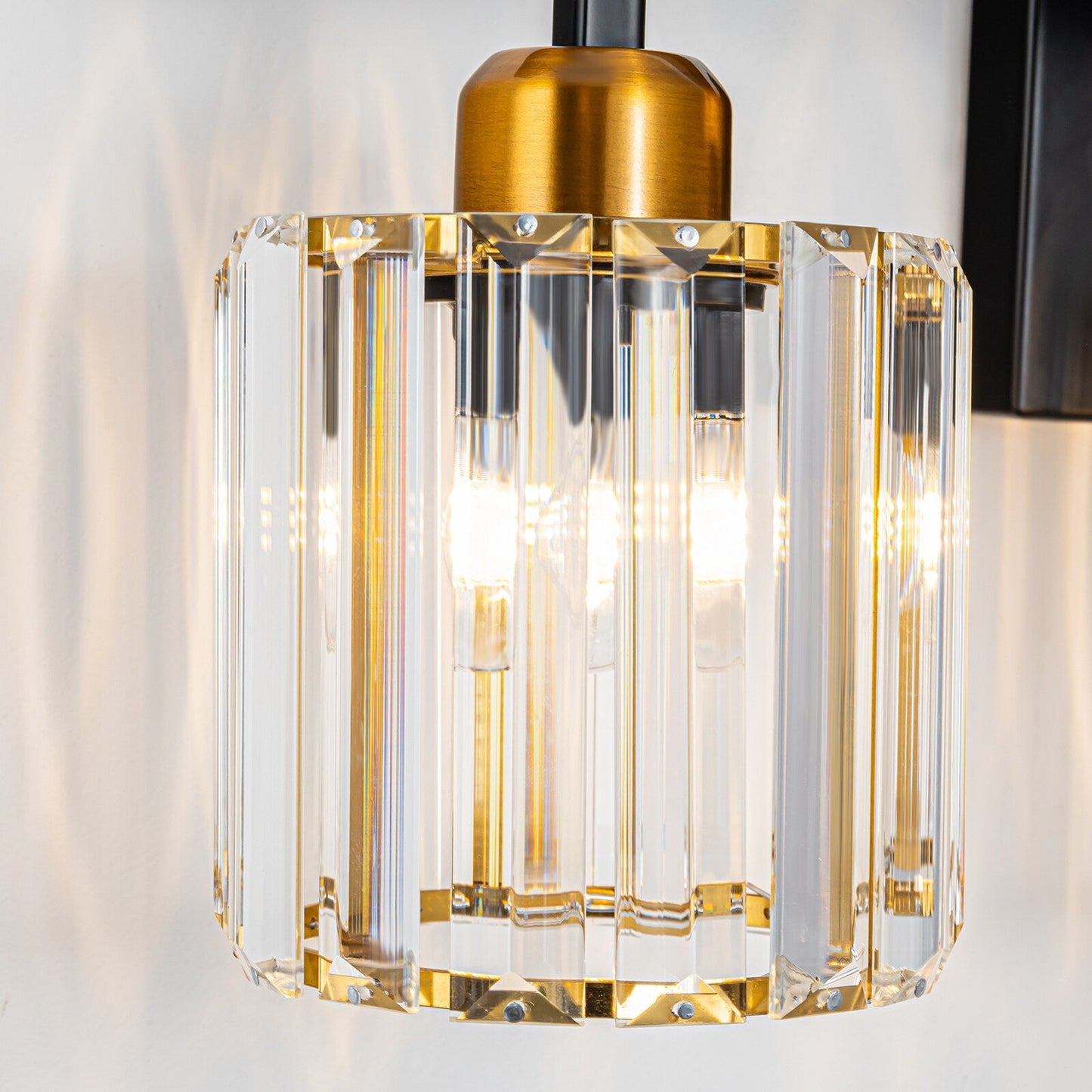 Applique murale moderne à 3/4/5 lumières en cristal, à intensité variable, au-dessus du miroir de salle de bain