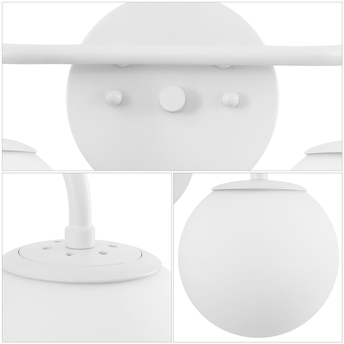 Meuble-lavabo moderne Globe en métal et verre dépoli avec éclairage LED, par JONATHAN Y