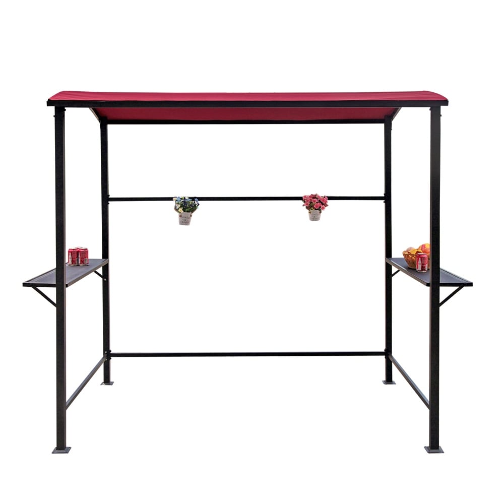 Abri barbecue extérieur en acier de 1,5 m x 2,4 m