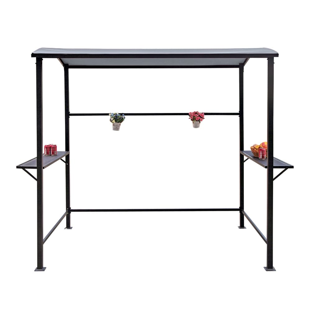 Abri barbecue extérieur en acier de 1,5 m x 2,4 m
