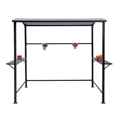 Abri barbecue extérieur en acier de 1,5 m x 2,4 m