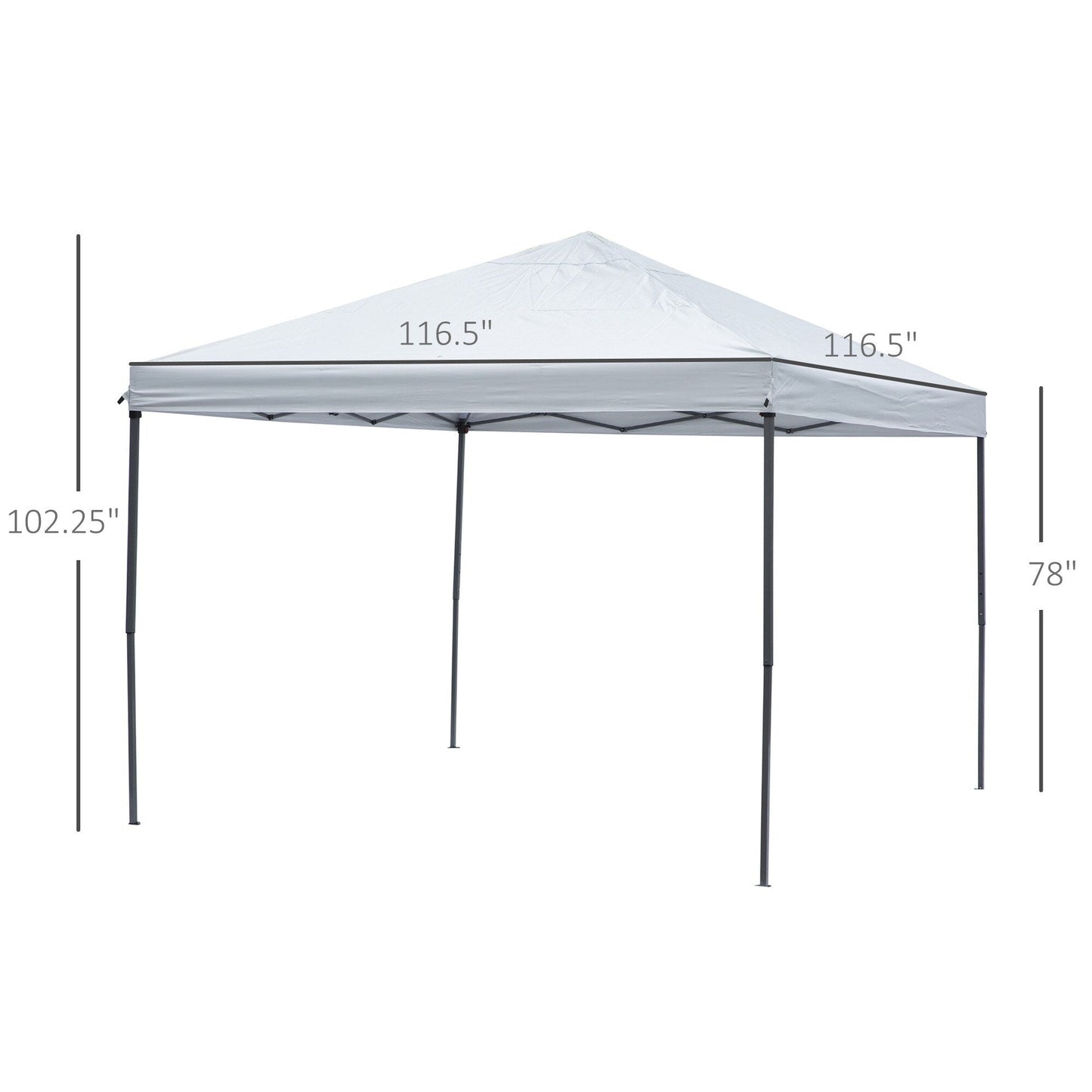 Chapiteau pliant robuste Outsunny 3 m x 3 m avec filets latéraux amovibles, montage facile, idéal pour les fêtes en extérieur.