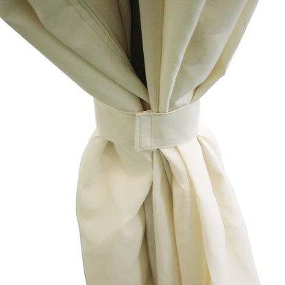 Gazebo de patio Outsunny 3 m x 4 m avec parois latérales, toit à double ventilation et structure en acier