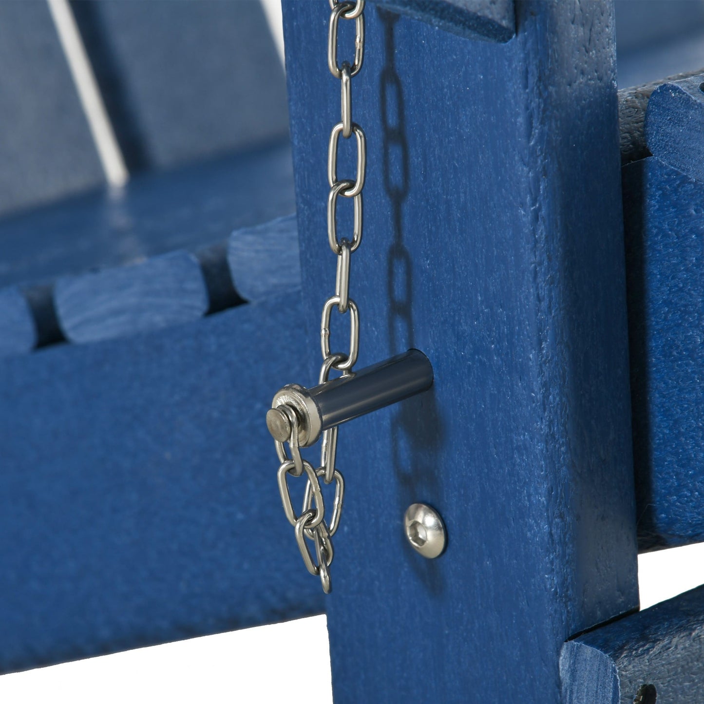 Chaise Adirondack pliante Outsunny, chaises longues d'extérieur en plastique PEHD résistant aux intempéries pour terrasse, patio et jardin