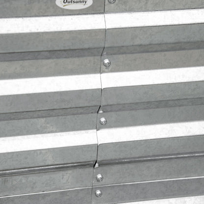 Jardinière surélevée Outsunny, 71 x 36 x 23 cm, en acier galvanisé, pour plantes d'extérieur avec tiges renforcées