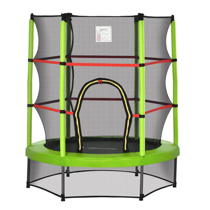 Trampoline Outsunny pour enfants de 1,5 m de diamètre avec filet, pour l'intérieur et l'extérieur, de 3 à 6 ans