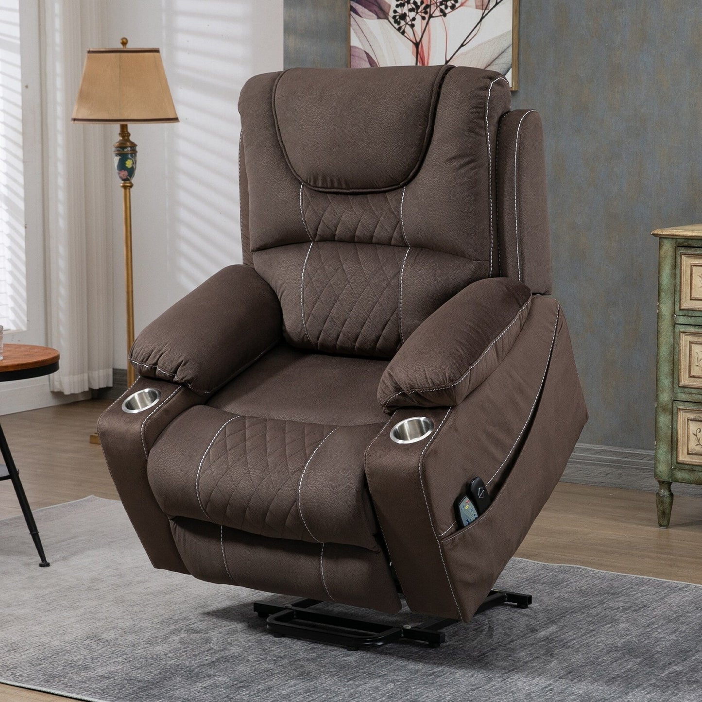 Fauteuil inclinable électrique surdimensionné pour personnes âgées, 400 lb.