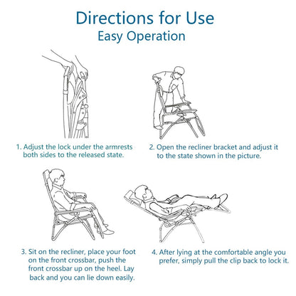 Fauteuil lounge XL surdimensionné rembourré zéro gravité avec accoudoirs plus larges, inclinable et porte-gobelet - Non disponible