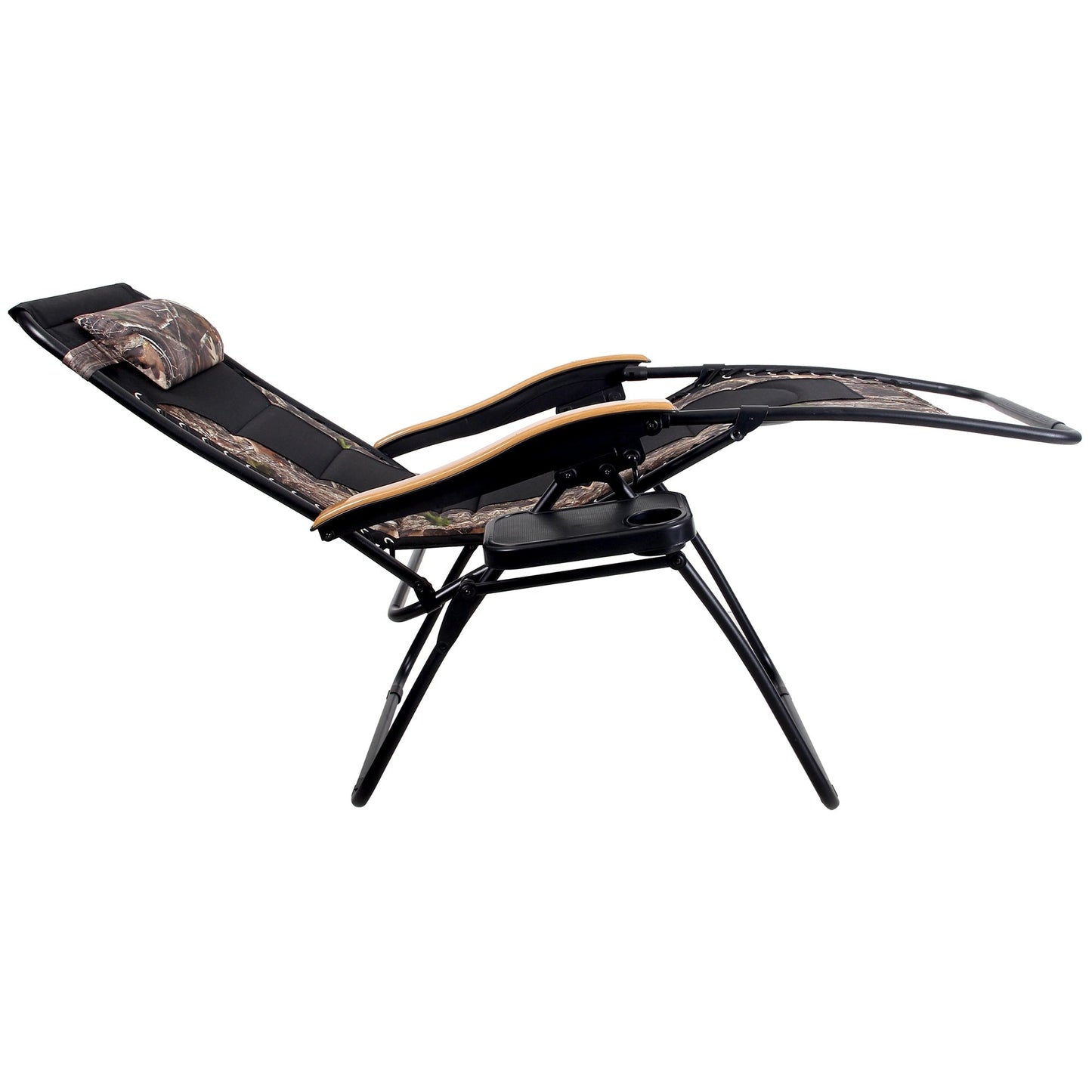 Fauteuil lounge XL surdimensionné rembourré zéro gravité avec accoudoirs plus larges, inclinable et porte-gobelet - Non disponible