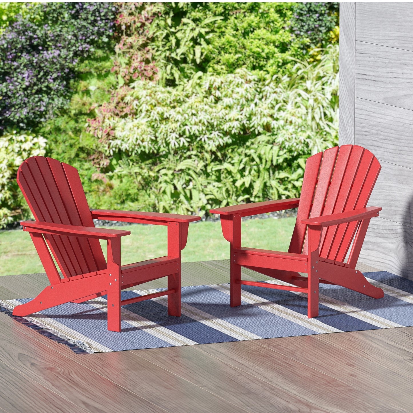 Chaises Adirondack de patio Polytrends Altura Outdoor écologiques et résistantes aux intempéries (ensemble de 2)