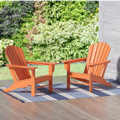 Chaises Adirondack de patio Polytrends Altura Outdoor écologiques et résistantes aux intempéries (ensemble de 2)