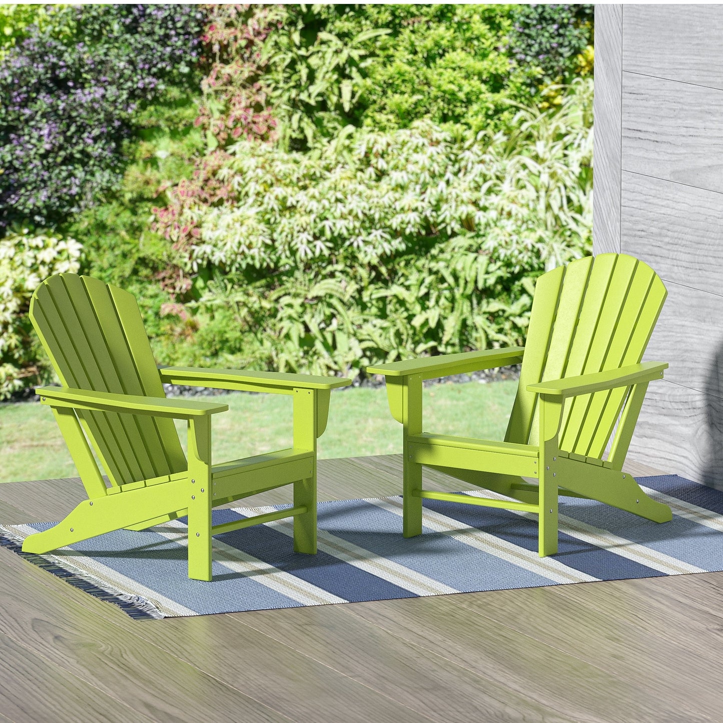 Chaises Adirondack de patio Polytrends Altura Outdoor écologiques et résistantes aux intempéries (ensemble de 2)