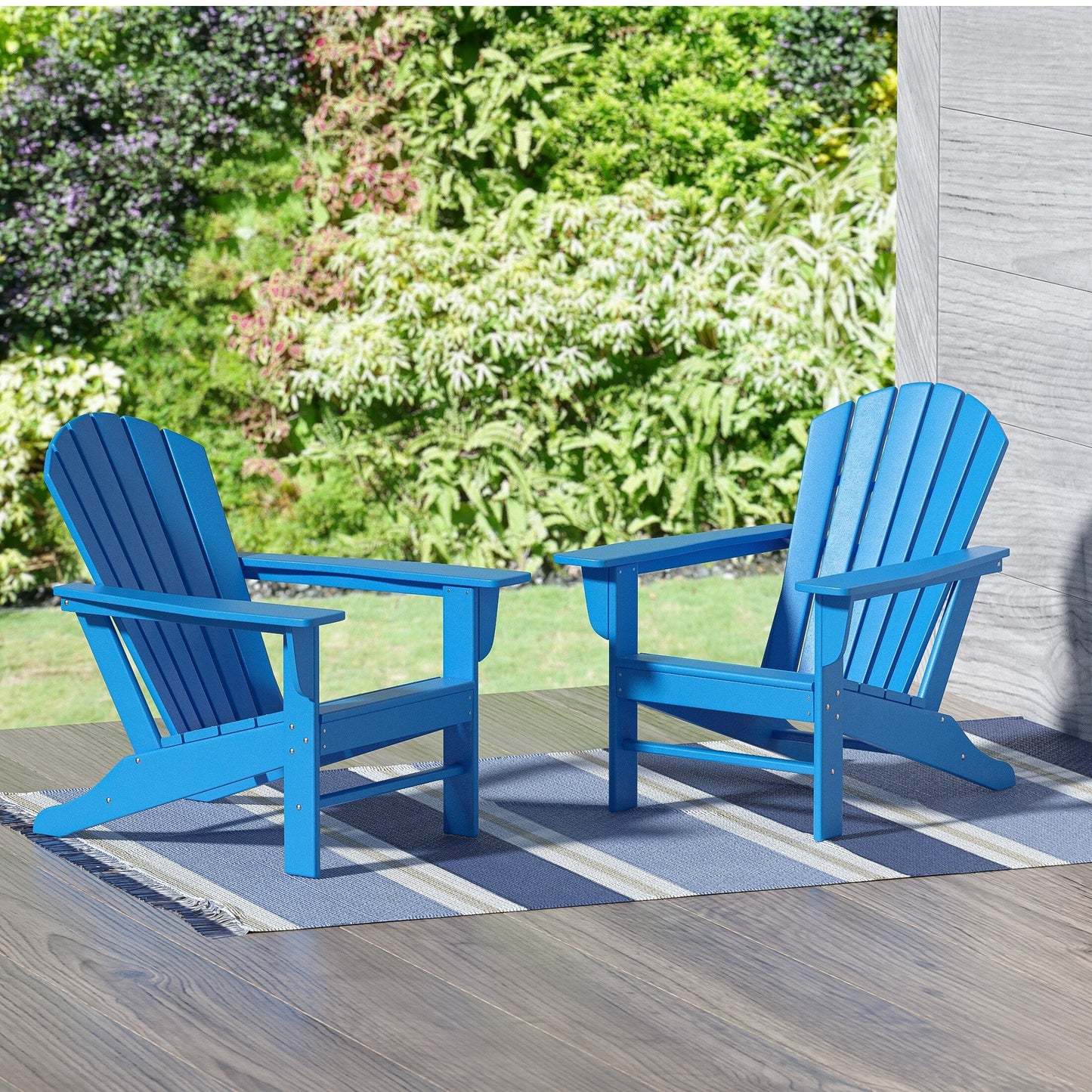 Chaises Adirondack de patio Polytrends Altura Outdoor écologiques et résistantes aux intempéries (ensemble de 2)