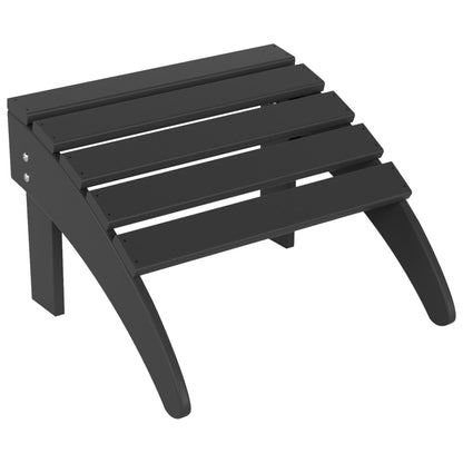 Chaise Adirondack pliable d'extérieur Polytrends Laguna HDPE résistante aux intempéries avec repose-pieds (ensemble de 2 pièces)