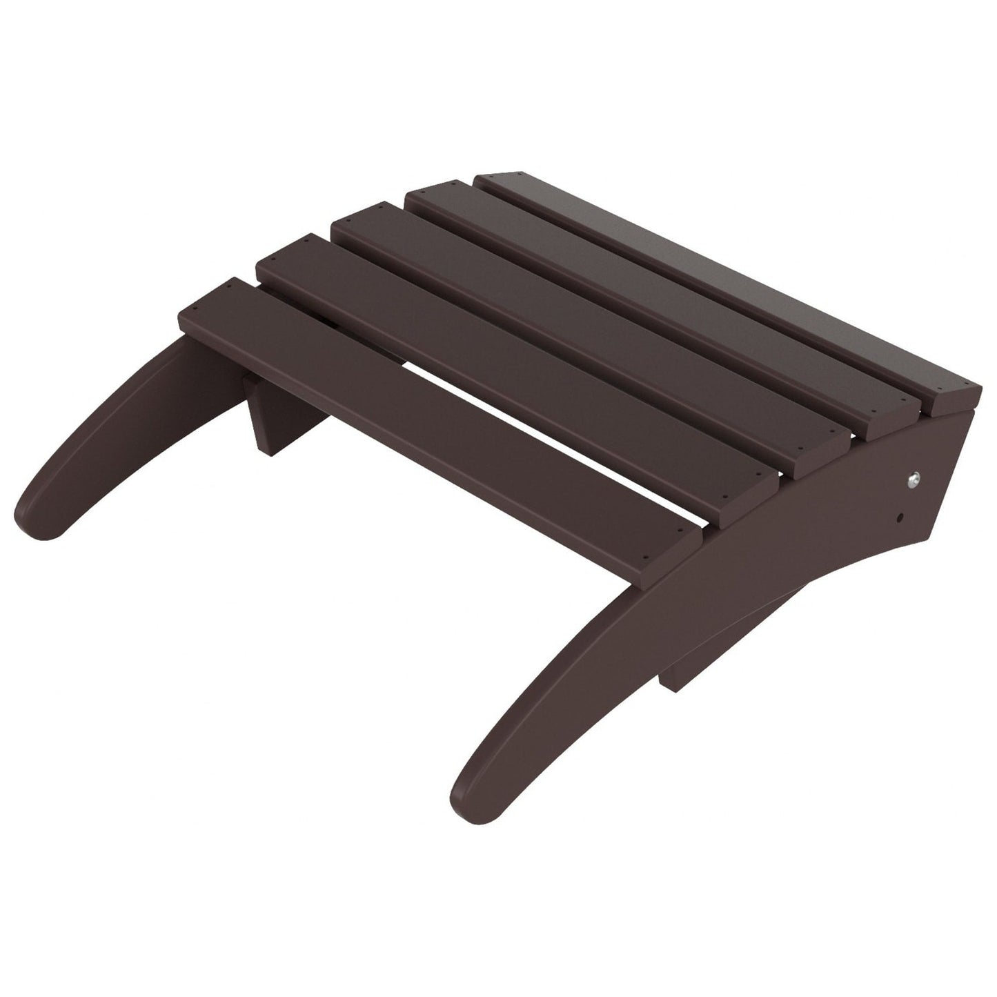 Chaise Adirondack pliable d'extérieur Polytrends Laguna HDPE résistante aux intempéries avec repose-pieds (ensemble de 2 pièces)