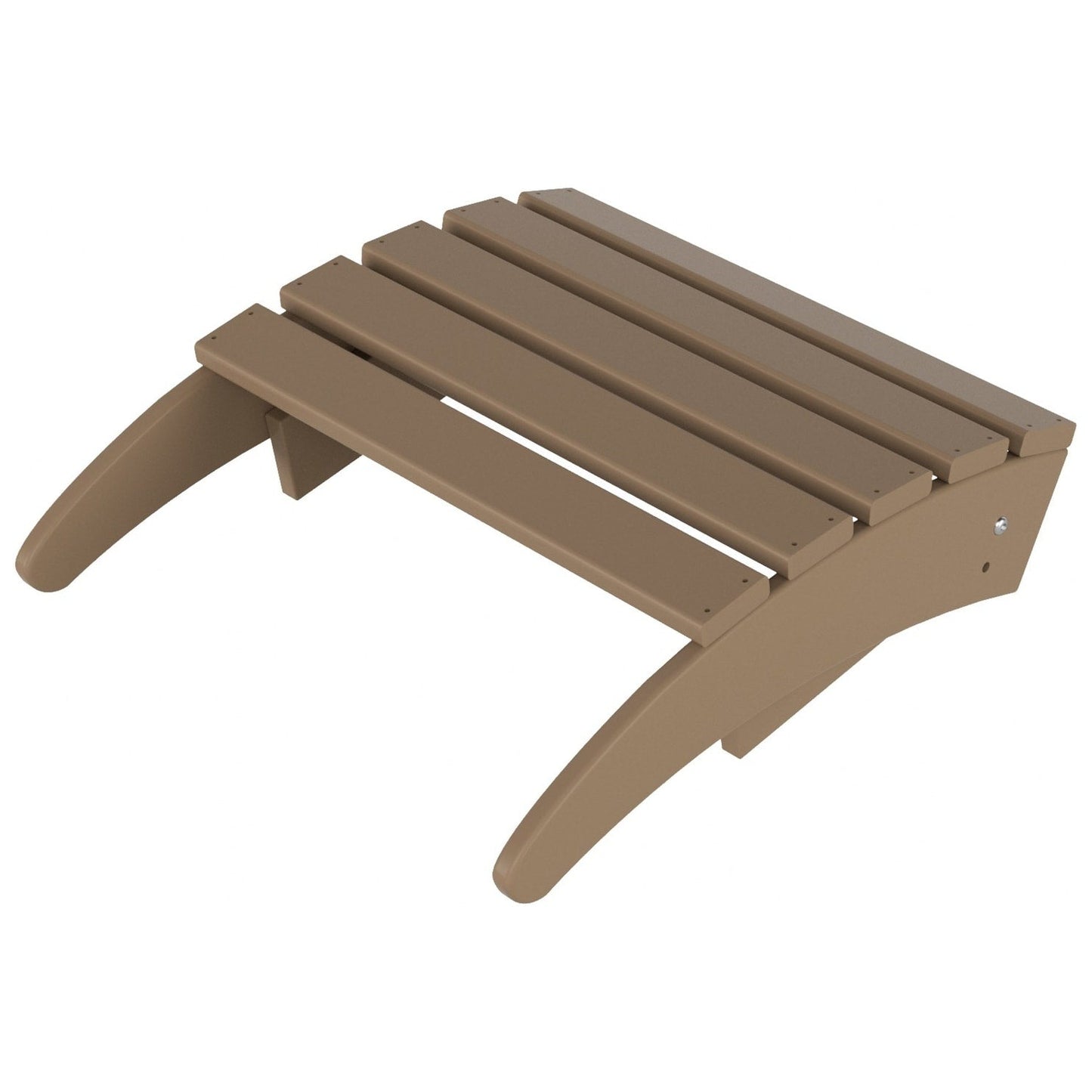 Chaise Adirondack pliable d'extérieur Polytrends Laguna HDPE résistante aux intempéries avec repose-pieds (ensemble de 2 pièces)