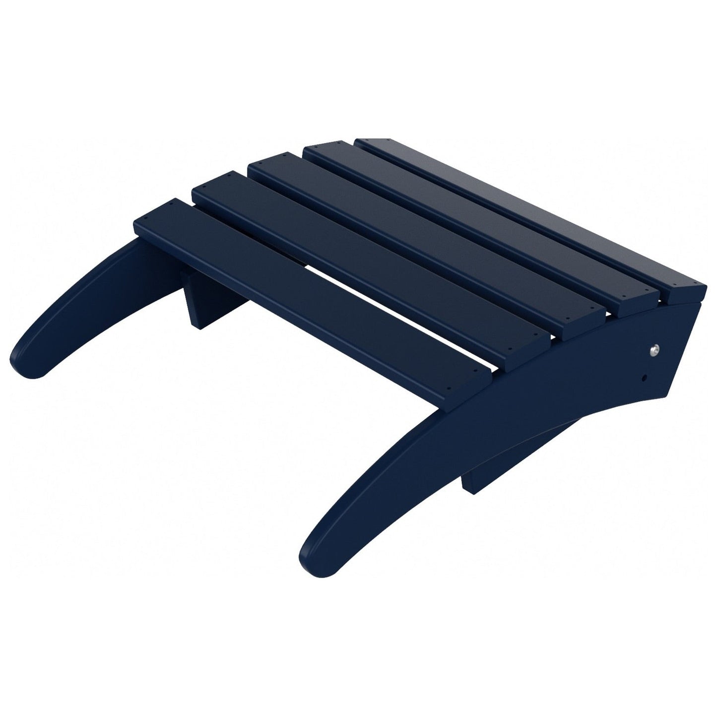 Chaise Adirondack pliable d'extérieur Polytrends Laguna HDPE résistante aux intempéries avec repose-pieds (ensemble de 2 pièces)