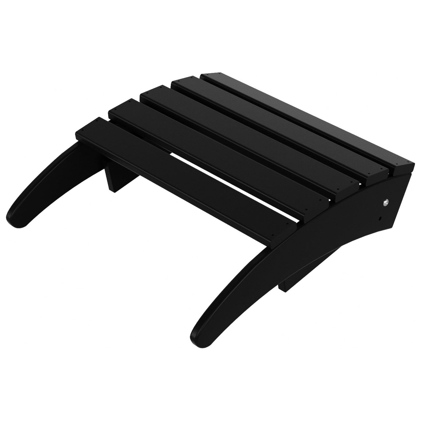 Chaise Adirondack pliable d'extérieur Polytrends Laguna HDPE résistante aux intempéries avec repose-pieds (ensemble de 2 pièces)