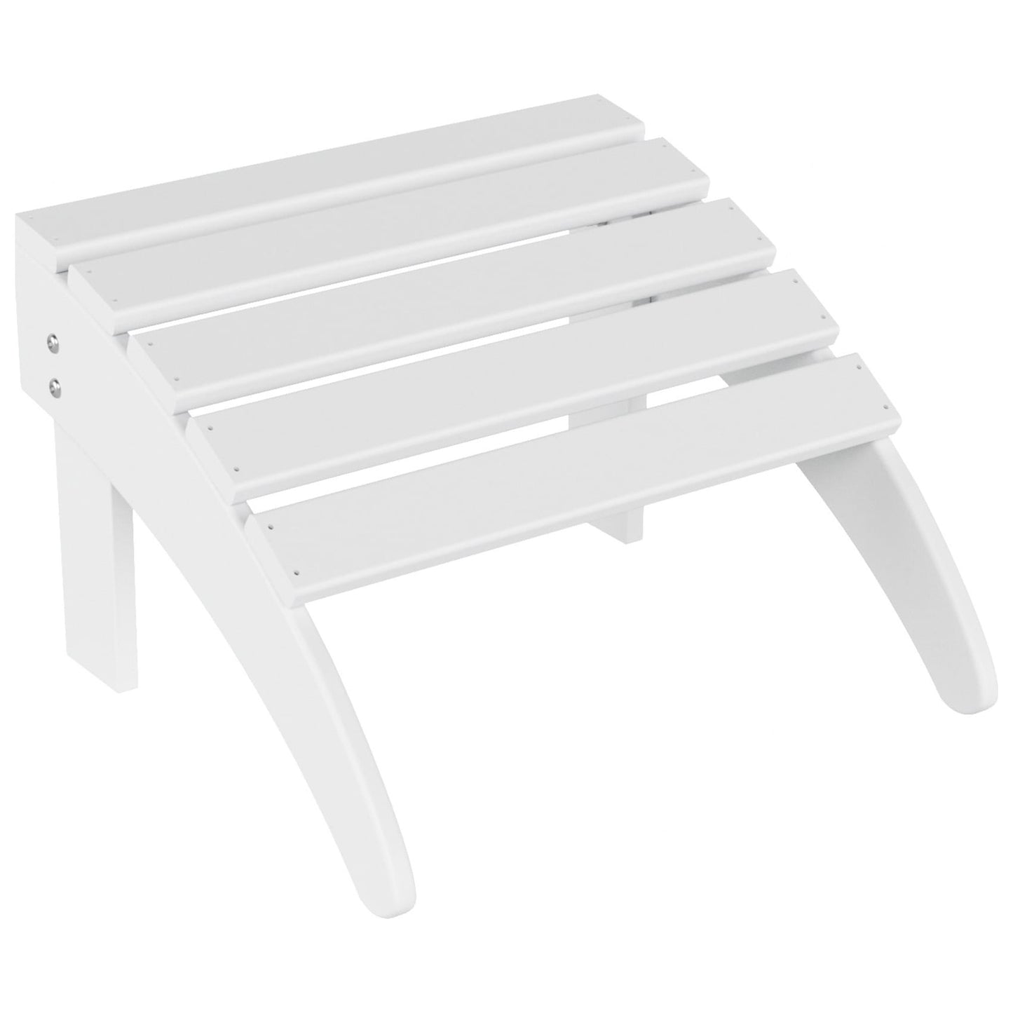 Chaise Adirondack pliable d'extérieur Polytrends Laguna HDPE résistante aux intempéries avec repose-pieds (ensemble de 2 pièces)