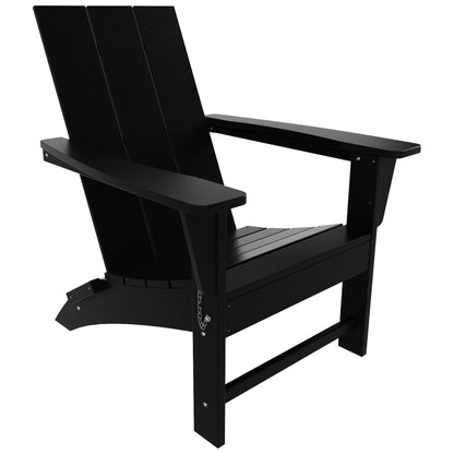 Chaise Adirondack pliante Polytrends Shoreside, moderne, écologique et résistante aux intempéries, pour usage commercial et résidentiel.