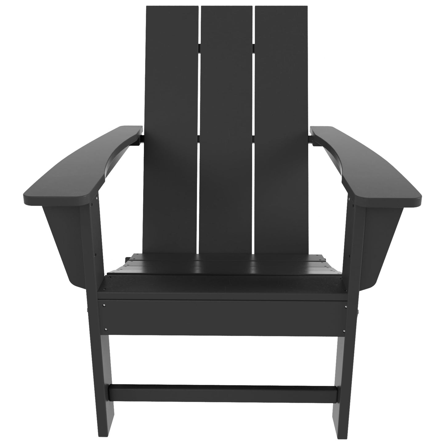 Chaise Adirondack pliante Polytrends Shoreside, moderne, écologique et résistante aux intempéries, pour usage commercial et résidentiel.