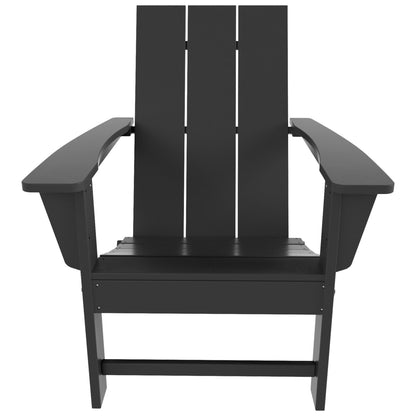 Chaise Adirondack pliante Polytrends Shoreside, moderne, écologique et résistante aux intempéries, pour usage commercial et résidentiel.