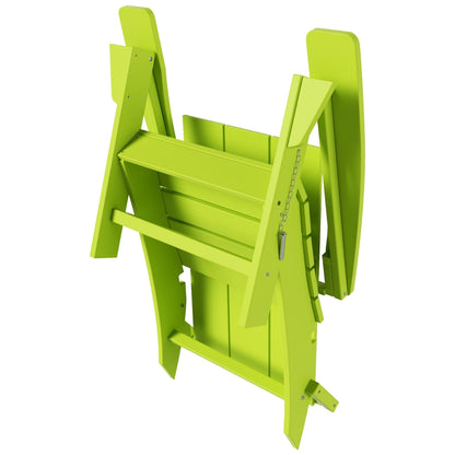 Chaise Adirondack pliante Polytrends Shoreside, moderne, écologique et résistante aux intempéries, pour usage commercial et résidentiel.