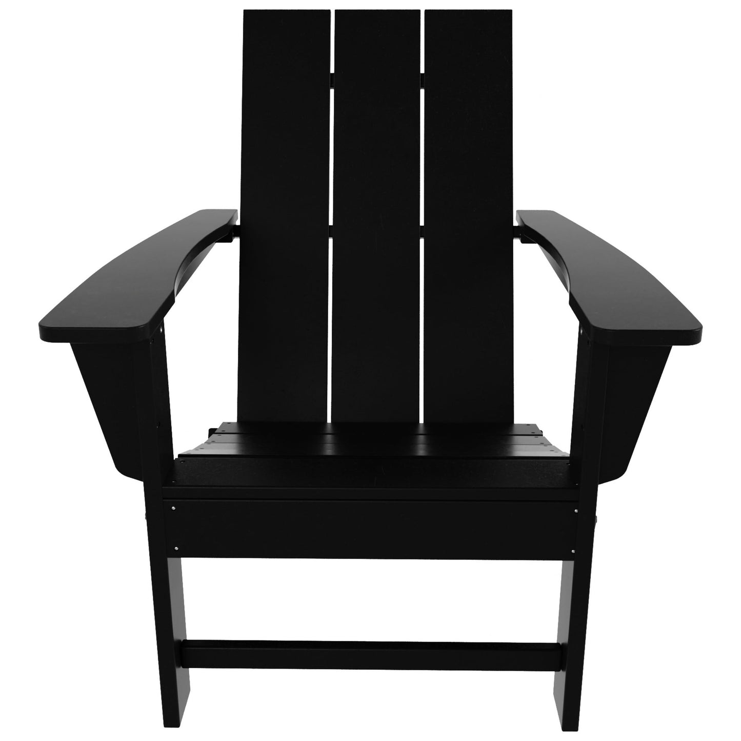 Chaise Adirondack pliante Polytrends Shoreside, moderne, écologique et résistante aux intempéries, pour usage commercial et résidentiel.