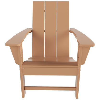 Chaise Adirondack pliante Polytrends Shoreside, moderne, écologique et résistante aux intempéries, pour usage commercial et résidentiel.