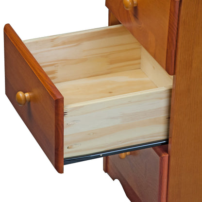 Table de chevet Palace Imports 100% bois massif à 3 tiroirs avec poignées en métal ou en bois