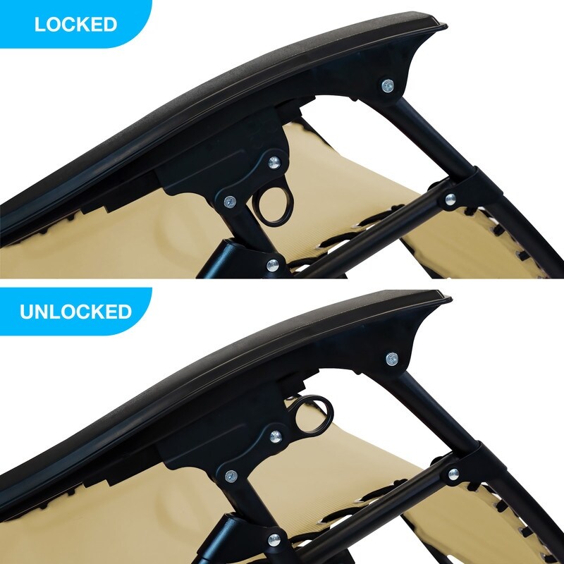 Chaise zéro gravité surdimensionnée Sun-Ray 1 pièce