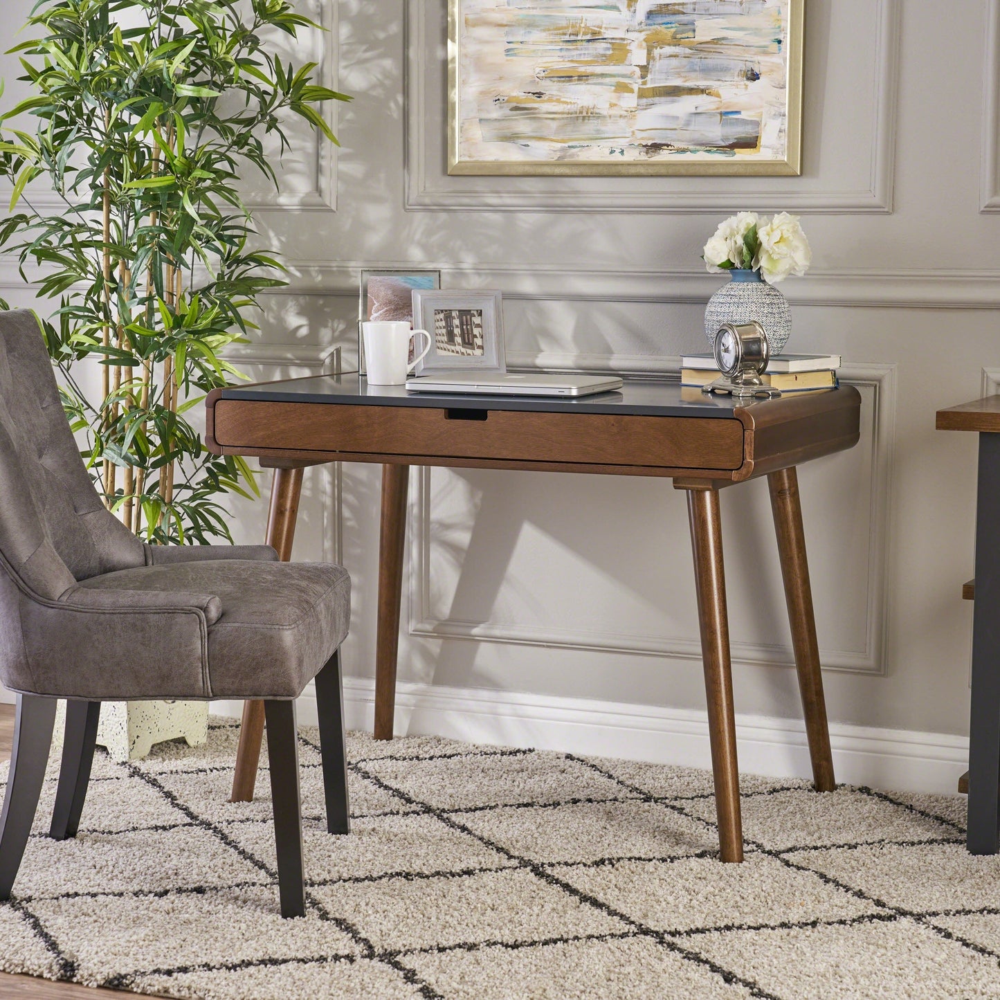Bureau Peninah en faux bois d'hévéa par Christopher Knight Home