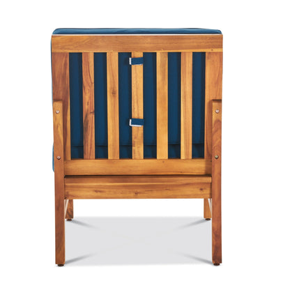 Ensemble de conversation d'extérieur 7 pièces en bois d'acacia Perla par Christopher Knight Home