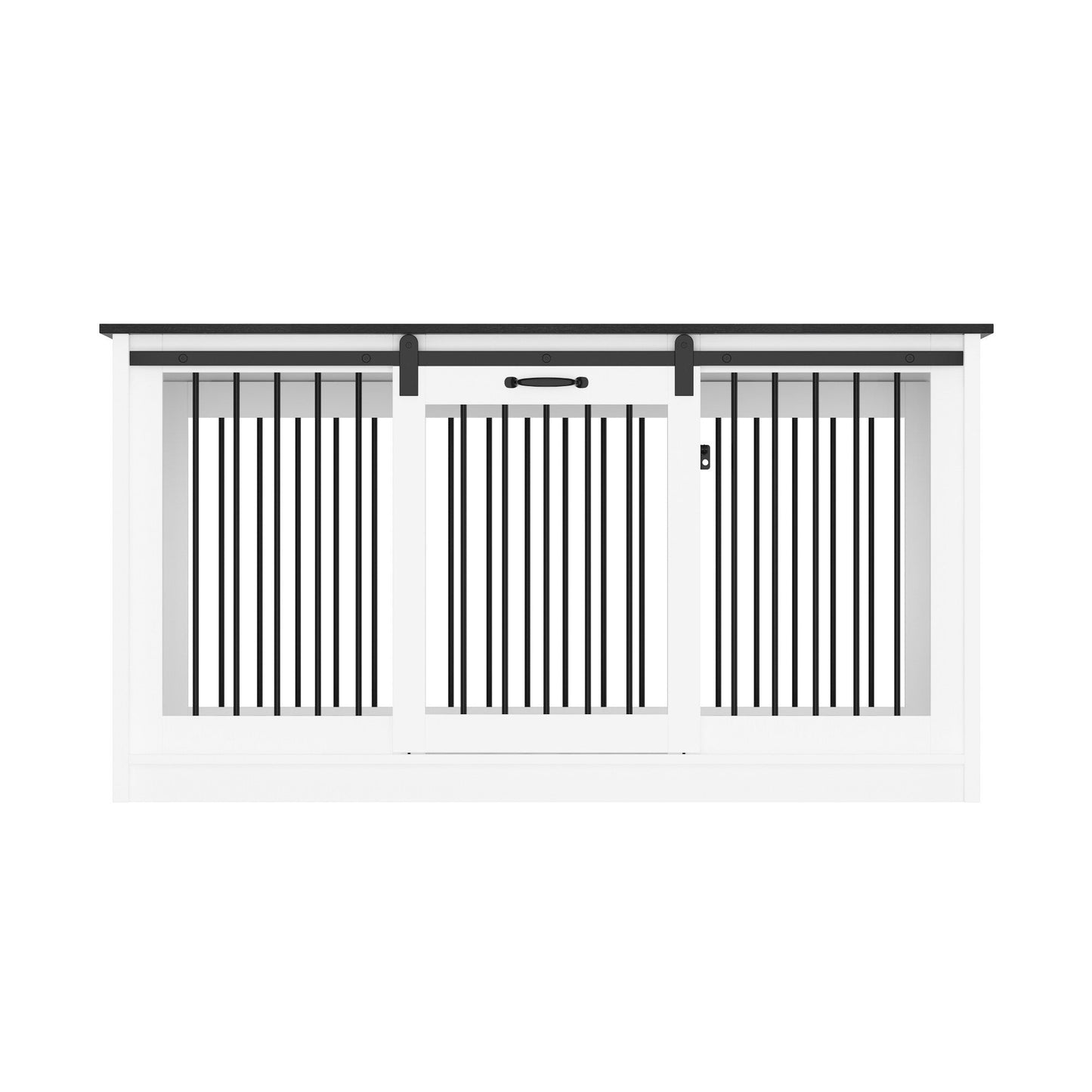 Cage pour chien élégante et robuste avec renfort en tubes de fer