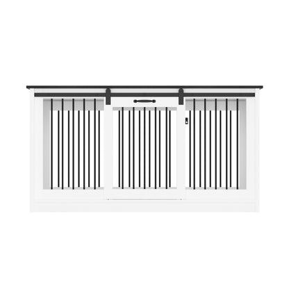 Cage pour chien élégante et robuste avec renfort en tubes de fer