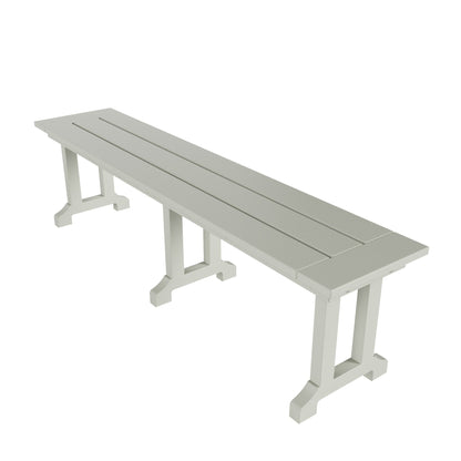 Banc de patio extérieur Polytrends Laguna HDPE résistant aux intempéries, 65 pouces