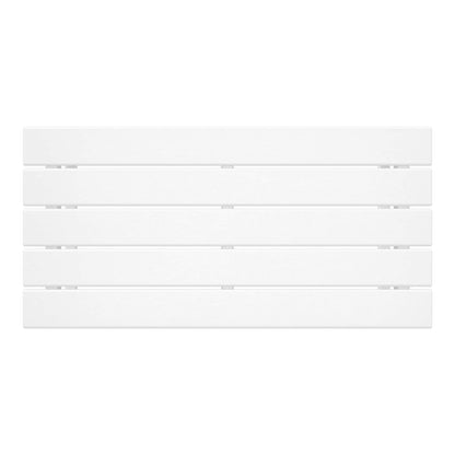 Table basse rectangulaire d'extérieur Polytrends Laguna en PEHD, résistante aux intempéries