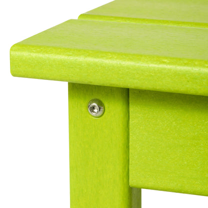 Table basse rectangulaire d'extérieur Polytrends Laguna en PEHD, résistante aux intempéries