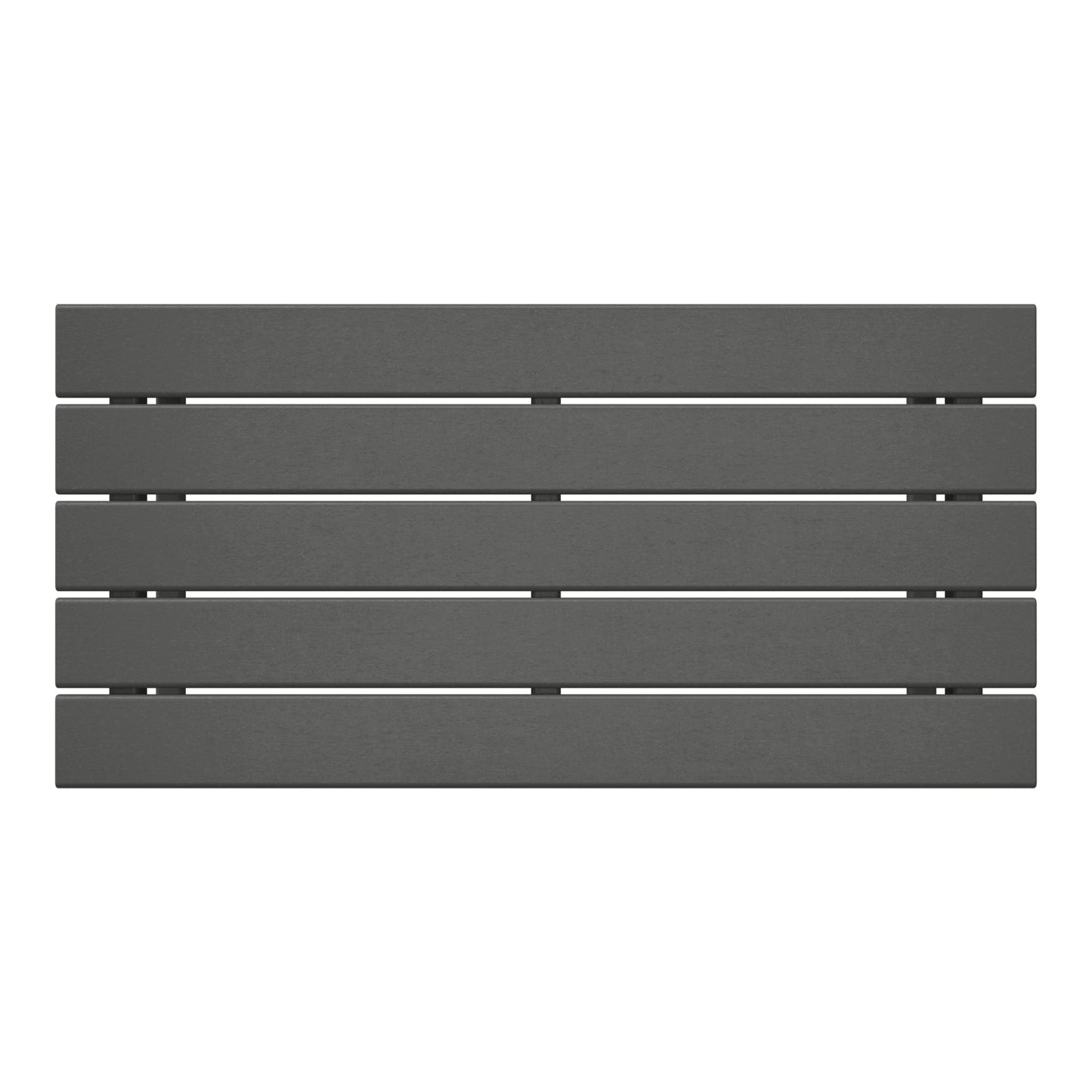 Table basse rectangulaire d'extérieur Polytrends Laguna en PEHD, résistante aux intempéries