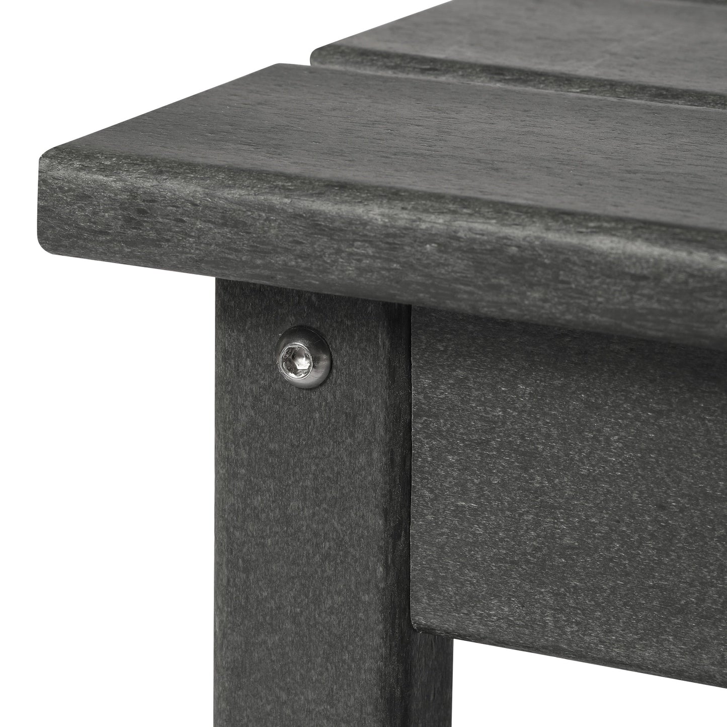 Table basse rectangulaire d'extérieur Polytrends Laguna en PEHD, résistante aux intempéries