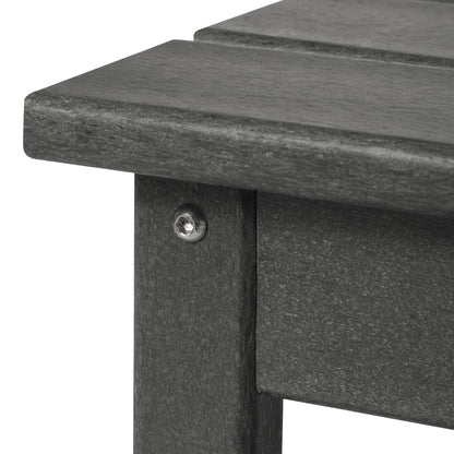 Table basse rectangulaire d'extérieur Polytrends Laguna en PEHD, résistante aux intempéries