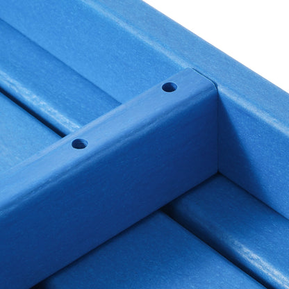 Table basse rectangulaire d'extérieur Polytrends Laguna en PEHD, résistante aux intempéries