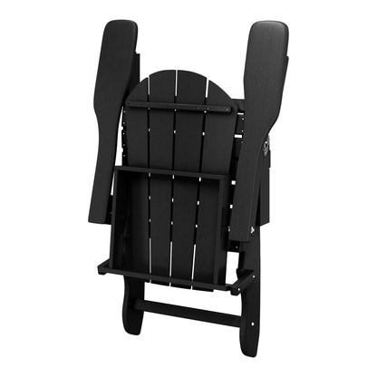 Chaises Adirondack pliantes d'extérieur Polytrends Laguna résistantes aux intempéries (lot de 2)
