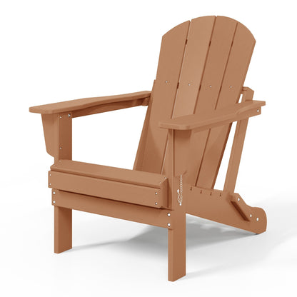 Chaises Adirondack pliantes d'extérieur Polytrends Laguna résistantes aux intempéries (lot de 2)