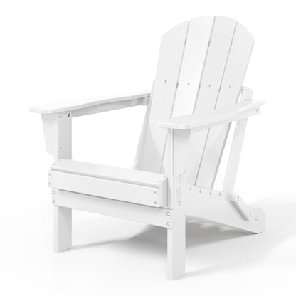 Chaises Adirondack pliantes d'extérieur Polytrends Laguna résistantes aux intempéries (lot de 2)