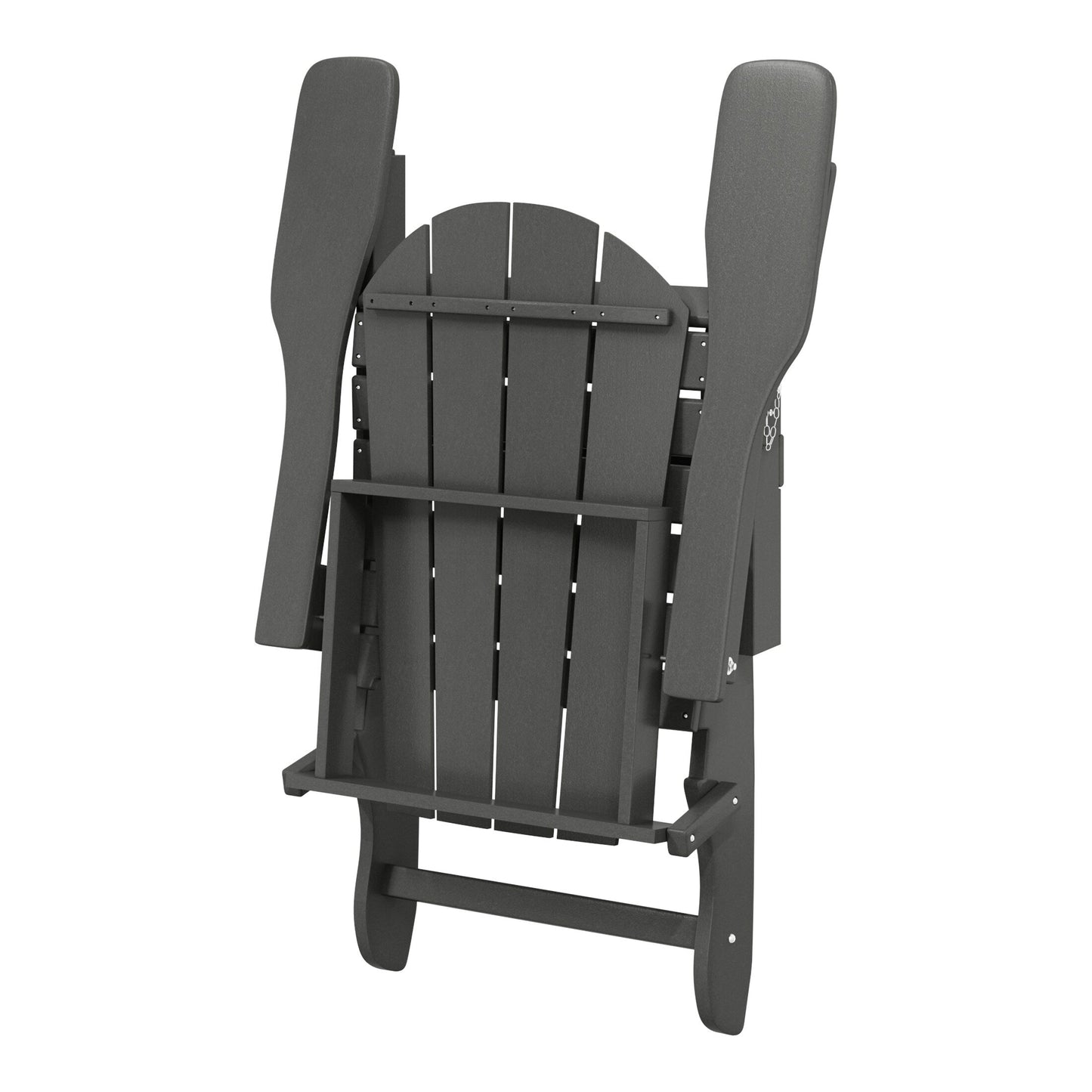 Chaises Adirondack pliantes d'extérieur Polytrends Laguna résistantes aux intempéries (lot de 2)